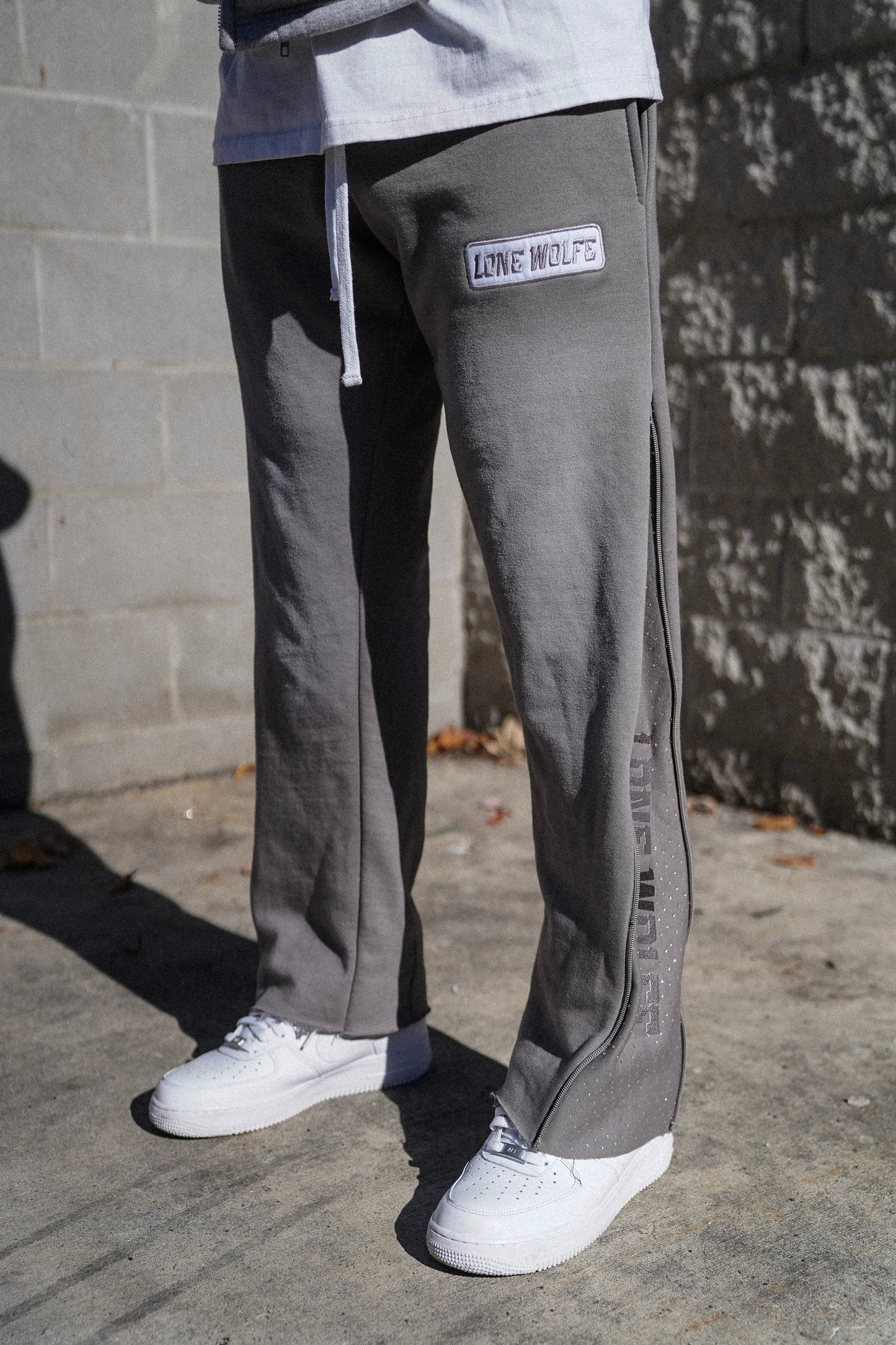 Zip up Flared Sweats